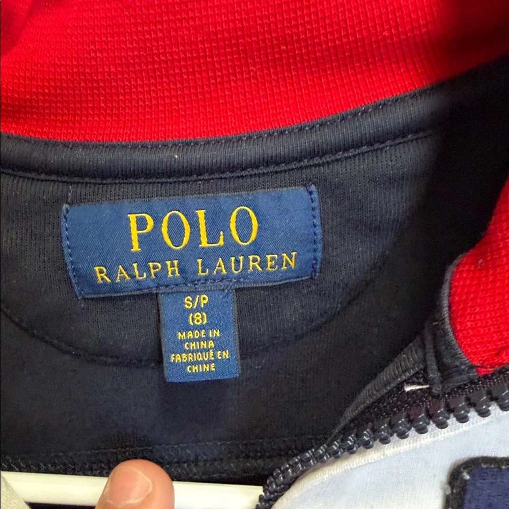 Polo by Ralph Lauren Kids Zip-Up Jacket - Navy, Red, White